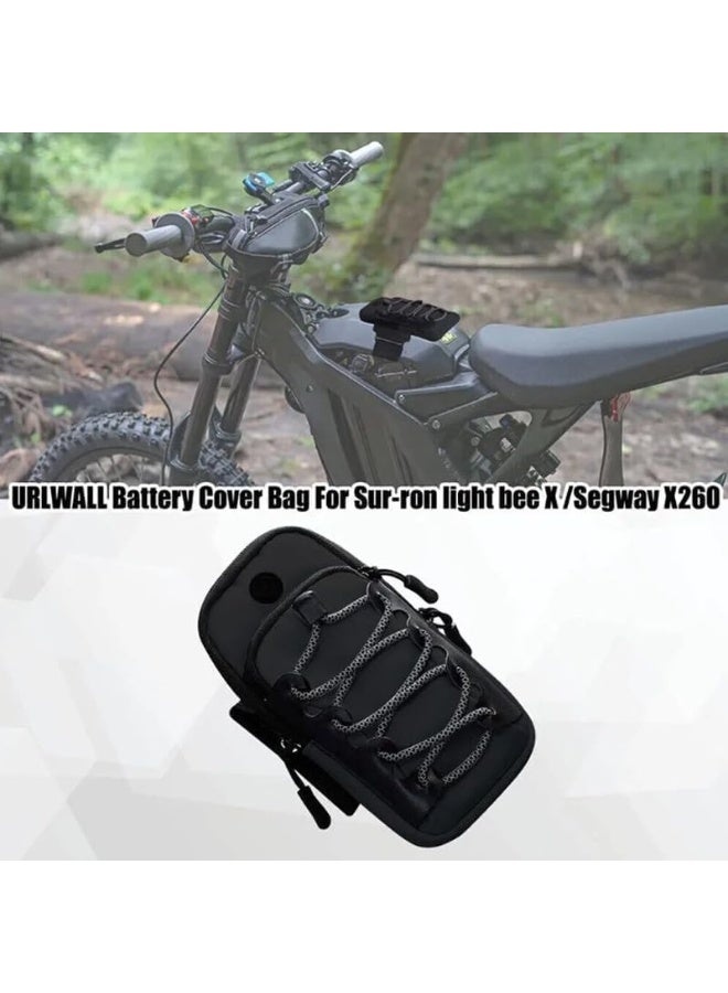 أوشيما انقر لمشاهدة المشهد الكامل Sur Ron حقيبة, دراجة نارية بطارية غطاء حقيبة التخزين, مقاومة للماء مع حبل عاكس عالية السطوع, يناسب Sur-Ron ضوء النحل X سيغواي دراجة التراب, ذراع حزام جيب قابل للتعديل للهاتف الخلوي - Image 5